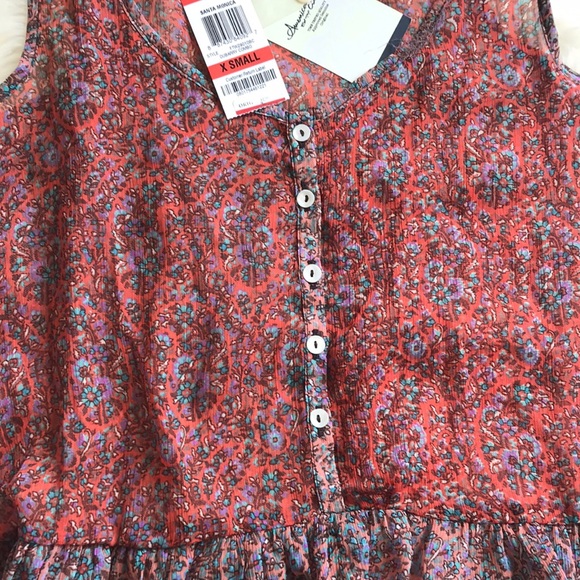 XX SOLDXX NWT American Rag Hi Low Floral Tank Top - Picture 2 of 5